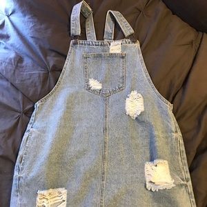 Jean overall skirt